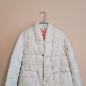 J. Crew Women's Soft Gray Puffer Jacket